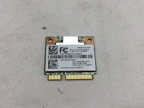 Realtek Wireless Mini PCIe WiFi Card RTL8188CE 60Y3249
