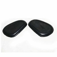Matchless Benzin Gas Benzin Tank Knie Pad Knie Griff Set Schwarz Gummi 1938 - 56