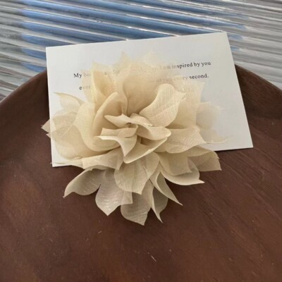 5pcs Artificial Chiffon Flower Silk Flowers DIY Hair Accessory Clothing Sew Cute