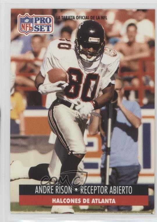1991 Pro Set Spanish Andre Rison #7 0n8