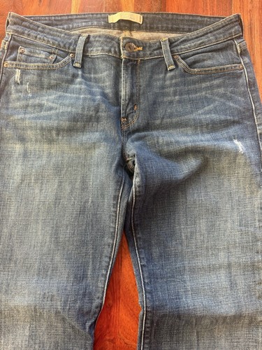 Levis 545 Jeans Women 12 M Boot Cut Low Rise Medium Wash Denim Stretch 31 Inseam - Picture 2 of 7