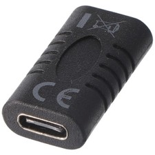 Adapter USB-C&trade; auf USB-C&trade; zum einfachen Verbinden von zwei USB-C&trade;-Kabeln, schwar