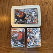 Harley Davidson Limited Edition Collector Two Decks of Playing Cards (New) w/tin