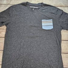 Blue Moon Pocket Tee Shirt Gray Size Large Beer Breweriana 