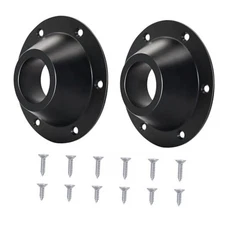 2 Pack RV Table Base Mount,Camper Aluminum Standard RV Black Aluminum - 2 Pack