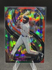 2025 Select Baseball-Deion Sanders Premier Level  Red & Green Cracked Ice #195