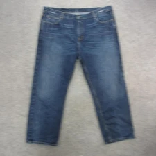 Tommy Hilfiger Jeans Mens 44x30 Blue Denim Straight Leg Medium Wash Casual