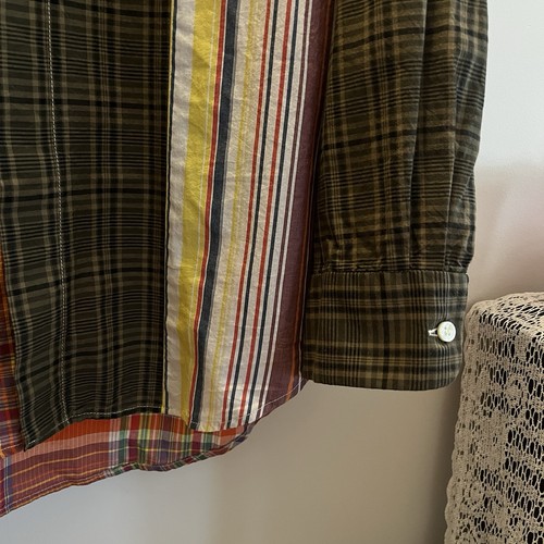 Engineered Garments Multi Color Cotton Stripe Shirt, Made in USA , Mens Small - Picture 5 of 8