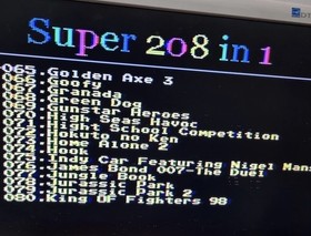 Mini Console classic 208 Build in Game.     (Classic Sega megadrive games)