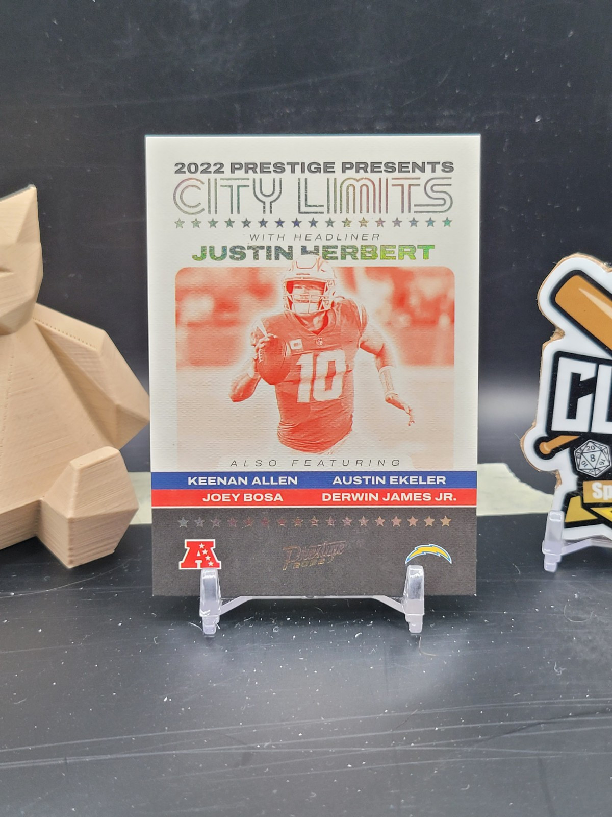 Justin Herbert 2022 Panini Prestige CITY LIMITS CASE HIT #CL-4 LA Chargers (CBR)