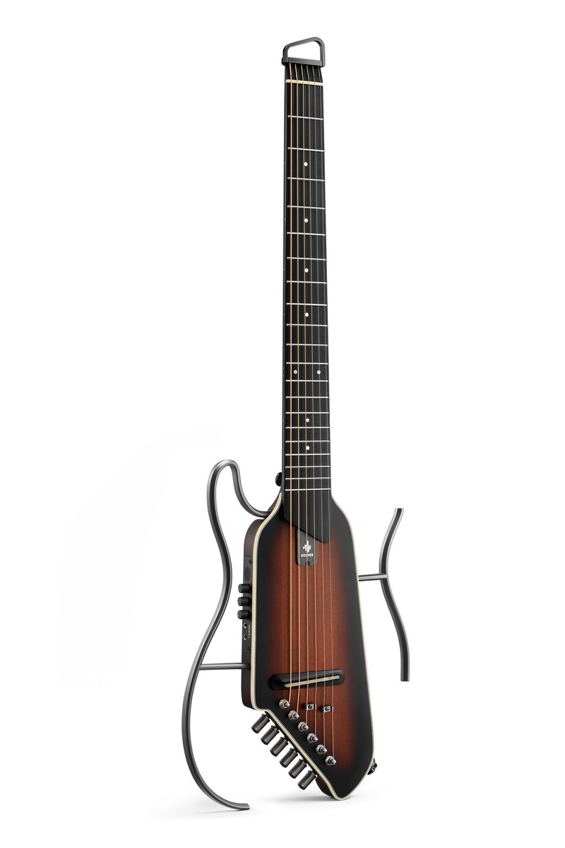 Donner HUSH I　サンバースト Donner EVO2 HUSH-I Sunburst Headless Acoustic Guitar Built-in