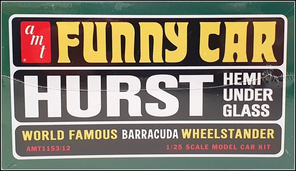 AMT 1/25 Scale Unbuilt Kit AMT1153/12 - 1966 Plymouth Barracuda Hemi Under Glass - Image 2 of 4