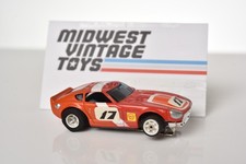 VINTAGE AFX 240Z DATSUN 17 RED/WHITE/ORANGE SLOT CAR