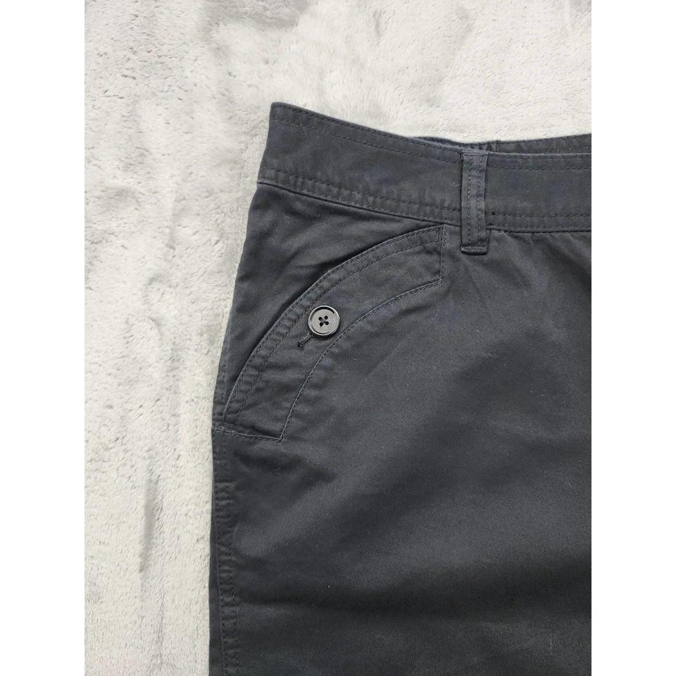 NUEVO Pantalones Cortos de Caminar Just My Size de tiro alto Talla 22W Algodón Elástico Negro Sólido Foto 2 de 4
