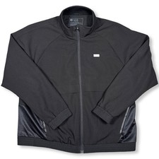 FIGS Sydney Scrub Jacket Women  s Large Black Full Zip Technical Collection