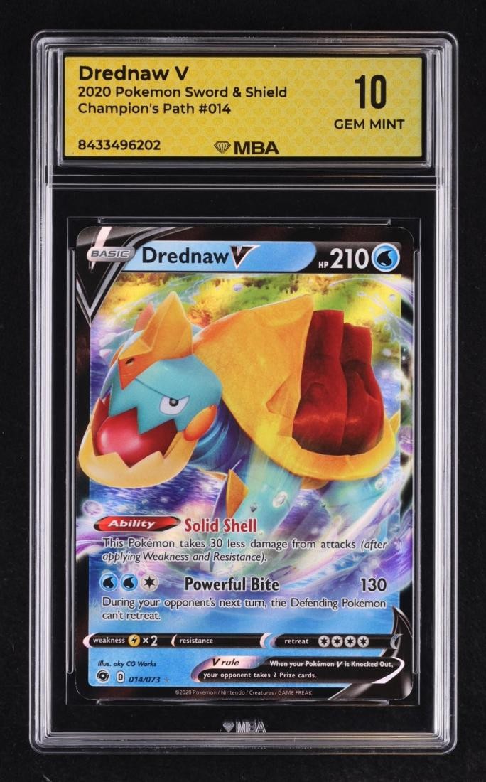 2020 Pokemon Sword & Shield Champion's Path: # 14 Drednaw V MBA 10 GEM MINT