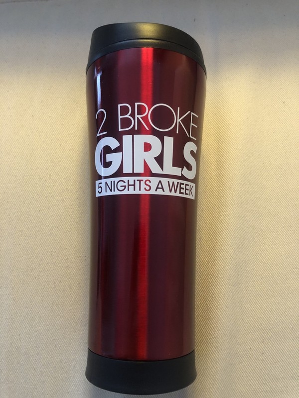 Two Broke Girls - travel coffee cup - limited edition