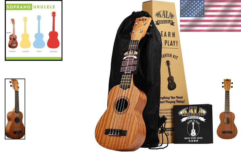Premium Soprano Ukulele Kit - Mahogany Build with Quick Start Lessons Included - Image 2 of 4