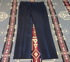 Ralph Lauren Purple Label Pleated Trouser Pants Blue Viscose Men 34x30 Italy TM