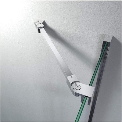 Dusche Tür Wandstütze Glas Halter Edelstahl 40cm