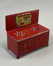 Antique 1930s Little Orphan Annie Tin Metal Red Stove Vintage Childs Toy