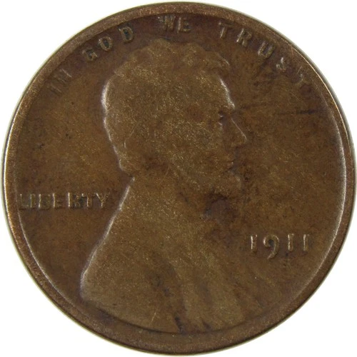 1911 S Lincoln Wheat Cent AG About Good Penny 1c Coin SKU:I26272