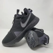 Nike PG 4 Black Dark Grey Basketball Sneakers CD5079-005 Men's Size 8