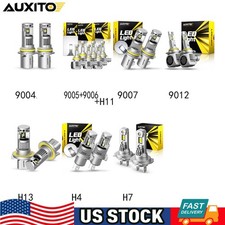 AUXITO LED Headlight Bulb High Low Beam Fog H11 H4 9005 9006 9007 H13 9004 H7