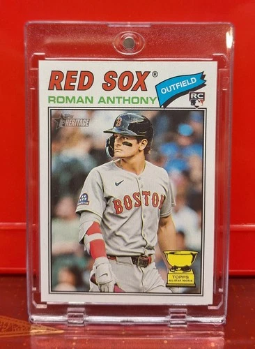2026 Roman Anthony RC Topps Heritage Baseball #86 card, Red Sox Mint.