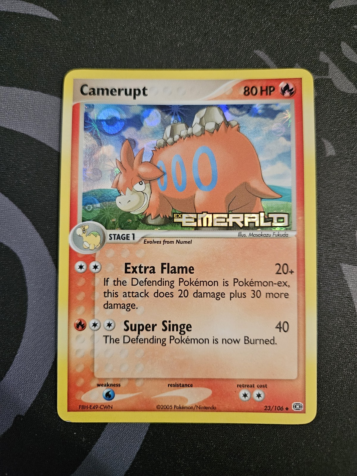 Camerupt 23/106 Emerald Reverse Holo Uncommon NM