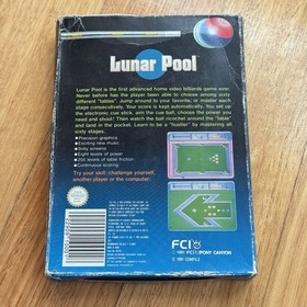 Lunar Pool NES Nintendo Entertainment System Boxes Game & Manual PAL