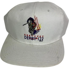 Vintage 90s Kentucky Derby Horse Racing Hat Vtg USA Race Sport Equestrian