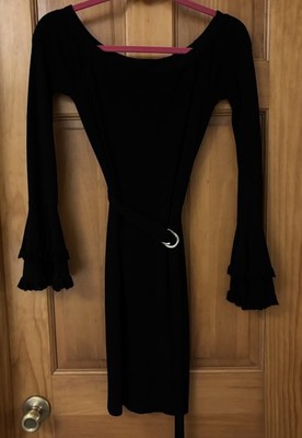 Wow Couture Black Dress/size Small/ Long Sleeve