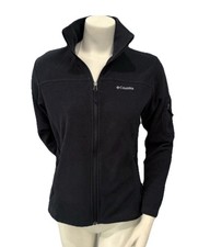 Columbia Black Fleece Jacket Women  s Size Small Full Zip Outdoor Sportswear