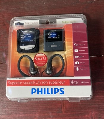 Philips GoGear Raga 4GB Sports Companion MP3 Player Sealed