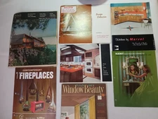 LOT of Vintage 1970s MCM Home Plans Interior Decorator Brochure Kitchen Windows