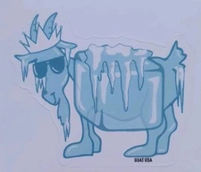 🐐 GOAT USA STICKER - ICE CUBE GOAT - FREE SHIPPING - New!
