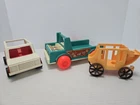 Vintage Fisher Price Little People Vehicles READ