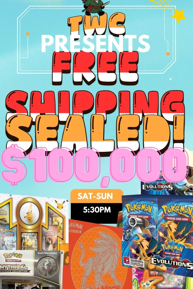 FREE SHIPPING | $100K SINGLES, SEALED & SLABS | SAT+SUN SPECIAL | $1 STARTS
