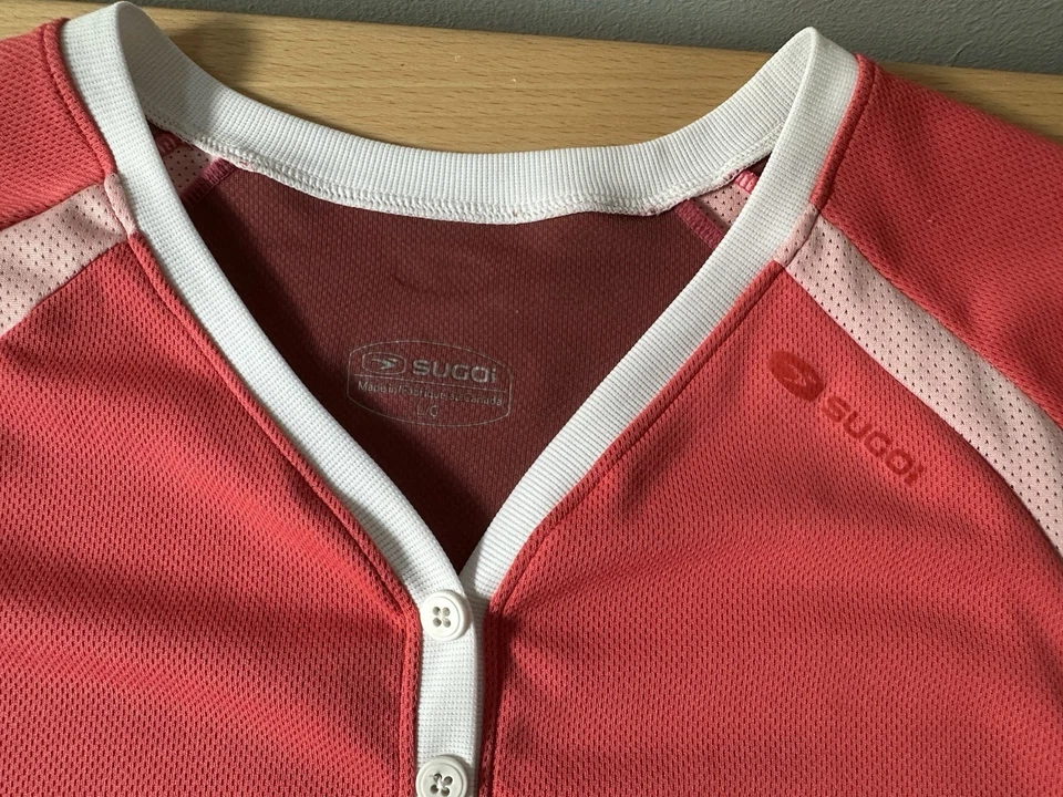 Camiseta deportiva para mujer Sugoi ligera de manga larga para ciclismo MTB coral calaveras grande Foto 4 de 4