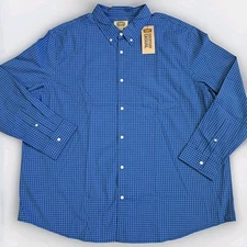 Foundry Supply Company, Long Sleeve Gingham Check Shirt size 3XL 