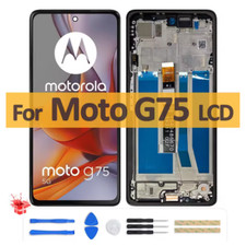 LCD Display Touch Screen Digitizer Frame For Motorola Moto G75 XT2437-2 XT2437-3