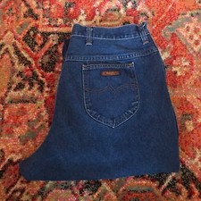 Vintage Wrangler No Fault Denim Jeans Size 20 Made In USA Mom Tapered