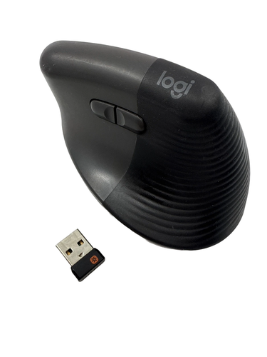 Logitech Logi Lift Wireless Vertical Mouse - Graphite (Right-Handed)