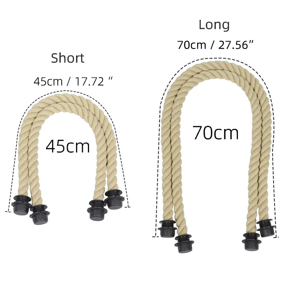 1 par de alças de corda obag ombro axila longa curta alça para acessório O Bag - Imagem 2 de 4