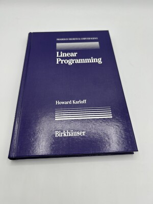 Linear Programming by Howard Karloff Hardcover Preowned #b5