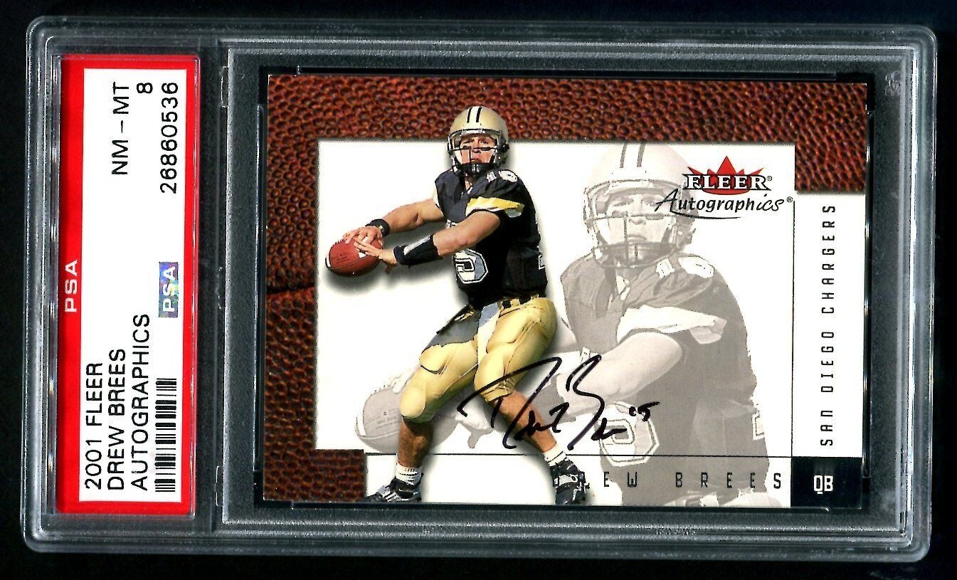 Drew Brees Fleer Autographics # Autographics