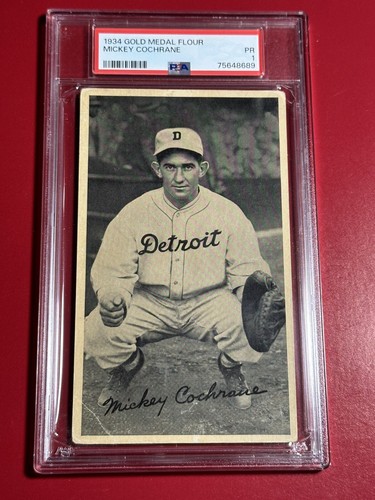 1934 Gold Medal Flour Mickey Cochrane PSA 1 Tigers Presents Well HOF