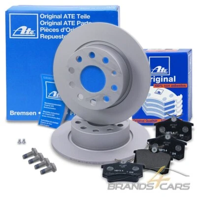 ATE BREMSSCHEIBEN +BELÄGE HINTEN FÜR VW BEETLE EOS GOLF 5 6 JETTA 4 SCIROCCO 3 - Bild 1 von 4