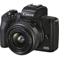 Canon EOS M50 Mark II 24.1MP Mirrorless Camera - Black (EF-M 15-45mm...
